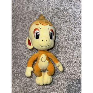 Pokémon‎ Chimchar Plush Fire Type Monkey Orange Nintendo Stuffed Doll Figure 10"